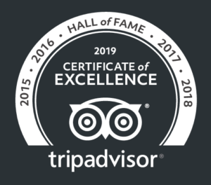 Trip Advisor Certificate of Excellence 2015-2019